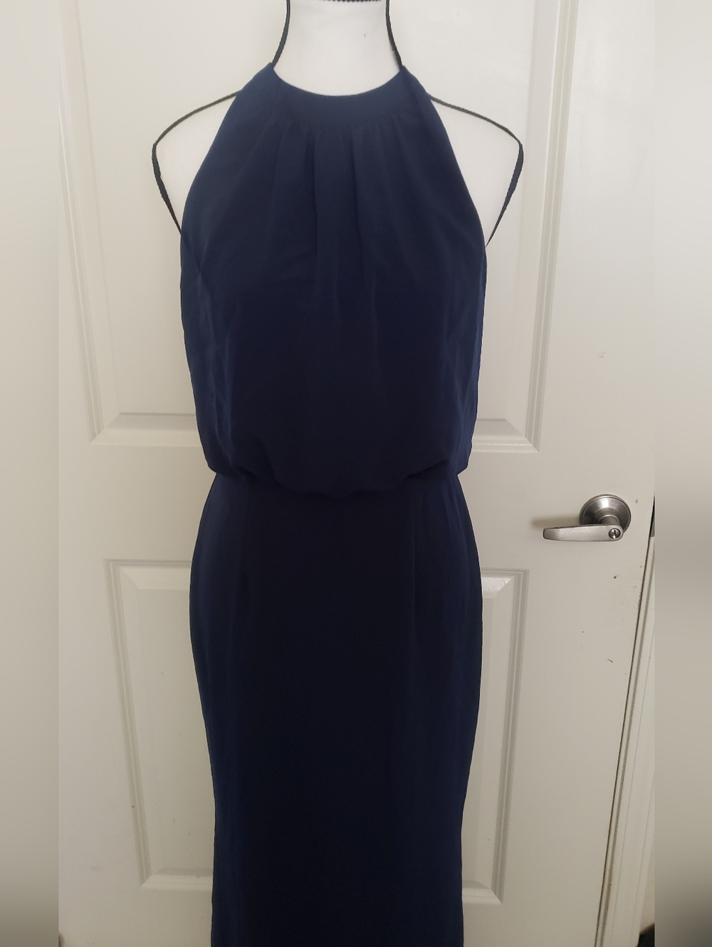 Vow'd Navy Evening Gown
